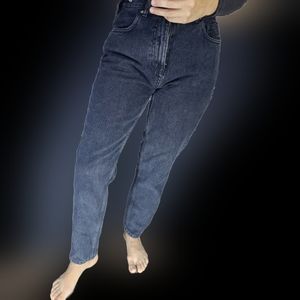 Zara black high waisted denim jeans